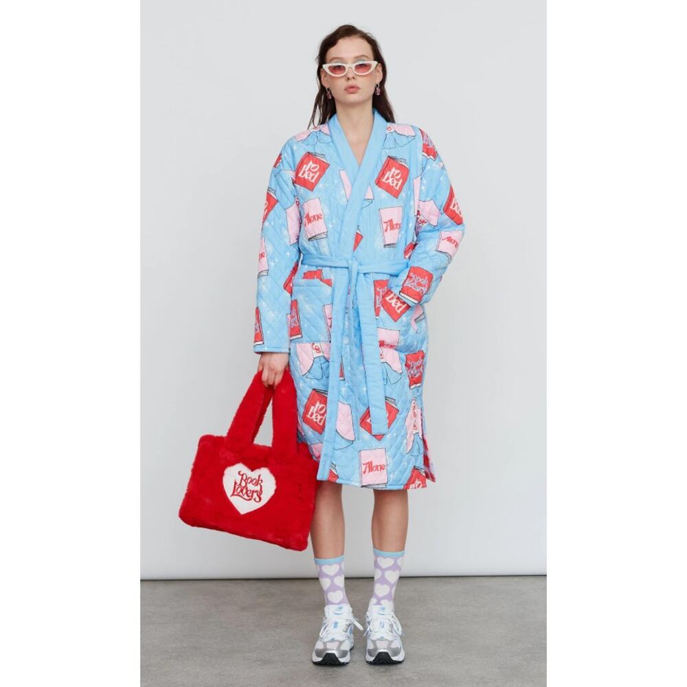 Lazy oaf x laura callaghan never alone quilted reversible robe
